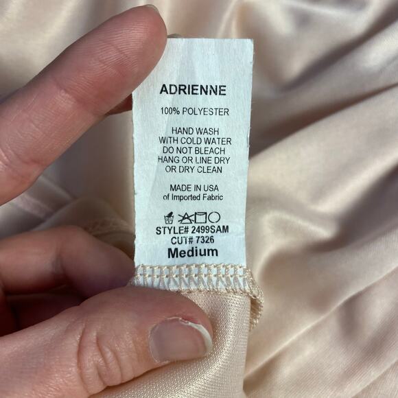 Adrienne Short Sleeve Multicolor Zebra Print Maxi Dress Womens Size M - Picture 7 of 7